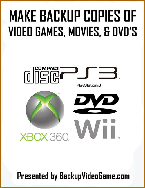 Product picture Make Backup Copies and Duplicates of Video Games and DVDs